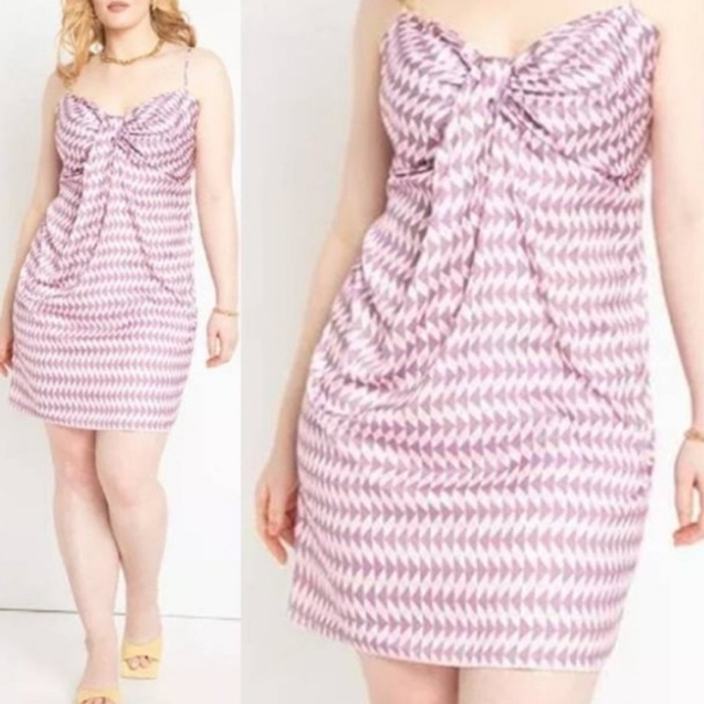 Eloquii Black Gathered Front Dress